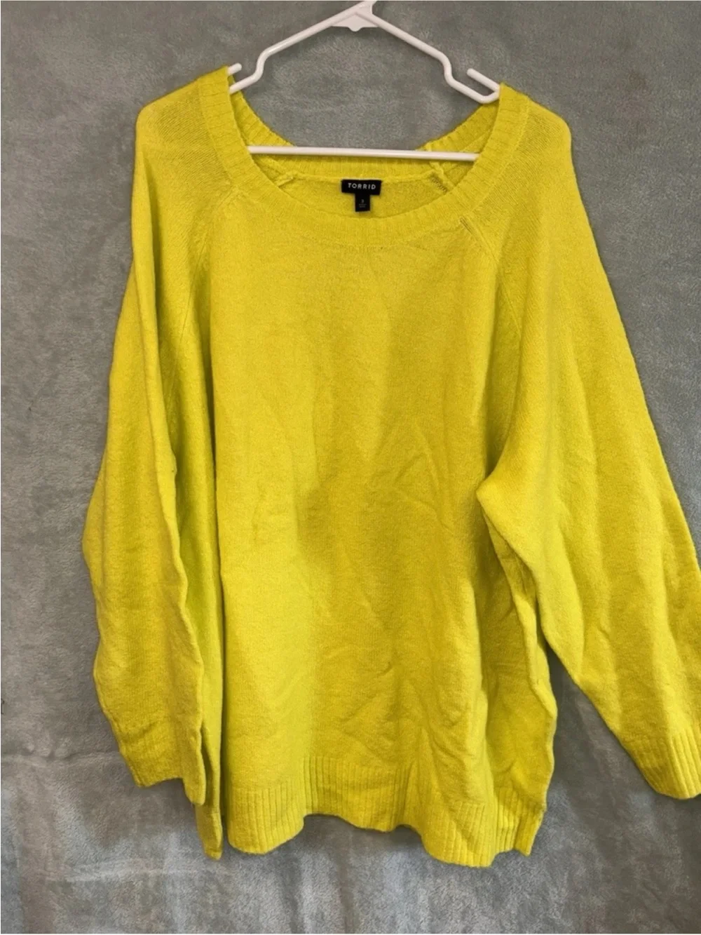 torrid Bright Lemon Scoop Neck Sweater